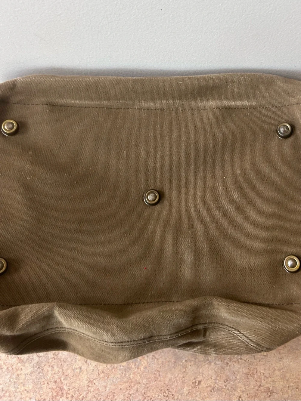 High Sierra Vintage Weathered Canvas/Leather Duffel Bag